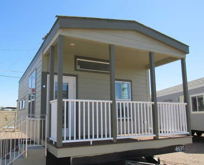 399 sqft Mobile Tiny Home On Wheels Exterior View